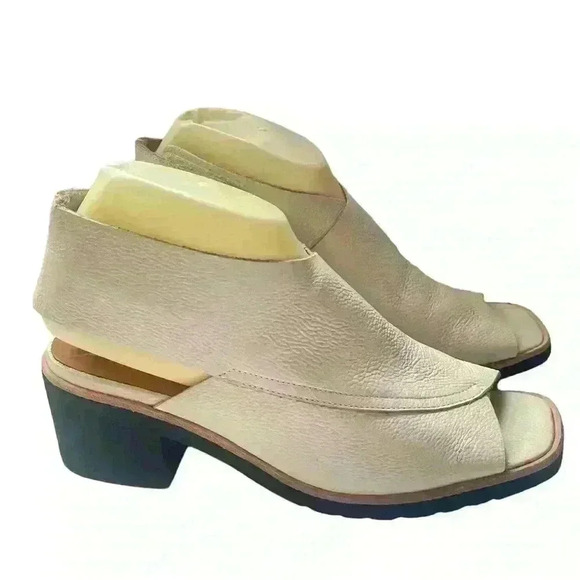 L' Amour Des Pieds Qiana Women’s Stone Leather Slingback Square Toes Sandals 8M - Picture 5 of 16